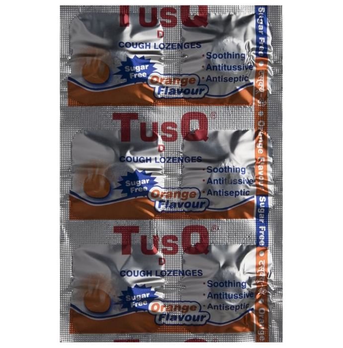 Tusq-D Cough Lozenges Sugar Free    Amylmetacresol 0.6mg + Dextromethorphan Hydrobromide 5mg