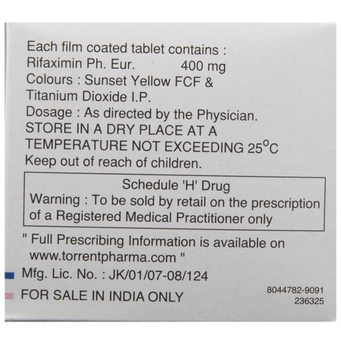 Torfix 400 Tablet    Rifaximin 400mg