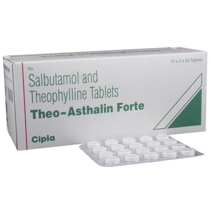 Theo-Asthalin Forte Tablet    Salbutamol 4mg + Theophylline 200mg