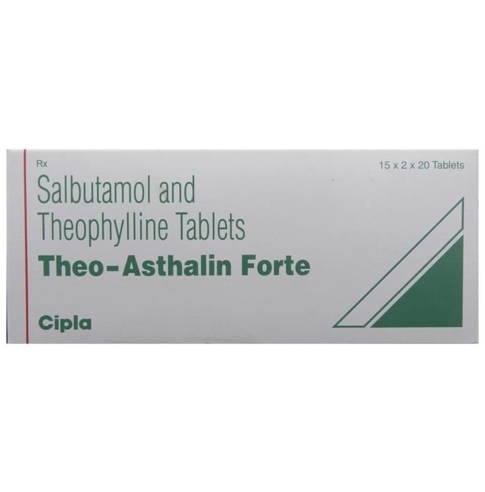 Theo-Asthalin Forte Tablet    Salbutamol 4mg + Theophylline 200mg