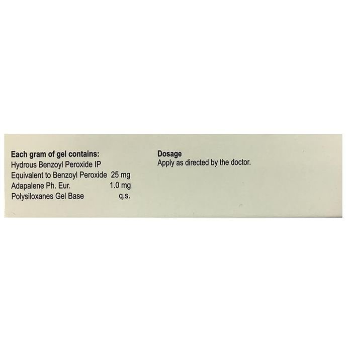 Nexret AB Gel    Adapalene 0.1% w/w + Benzoyl Peroxide 2.5% w/w