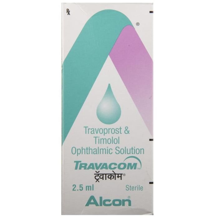 Travacom Eye Drop    Timolol 5mg + Travoprost 40mcg
