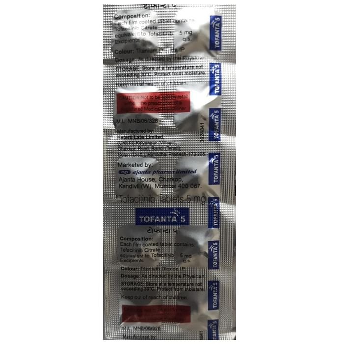Tofanta New 5 Tablet    Tofacitinib 5mg
