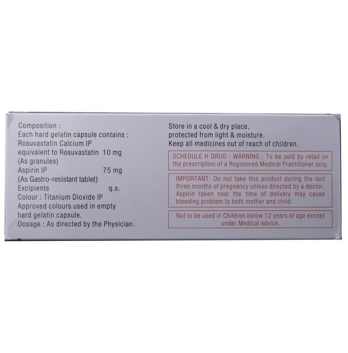 Unistar 75 Capsule    Rosuvastatin 10mg + Aspirin 75mg