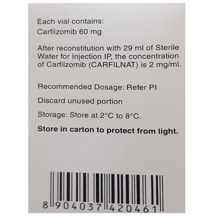 Carfilnat Injection    Carfilzomib 60mg
