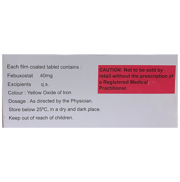 Ciduric Tablet    Febuxostat 40mg