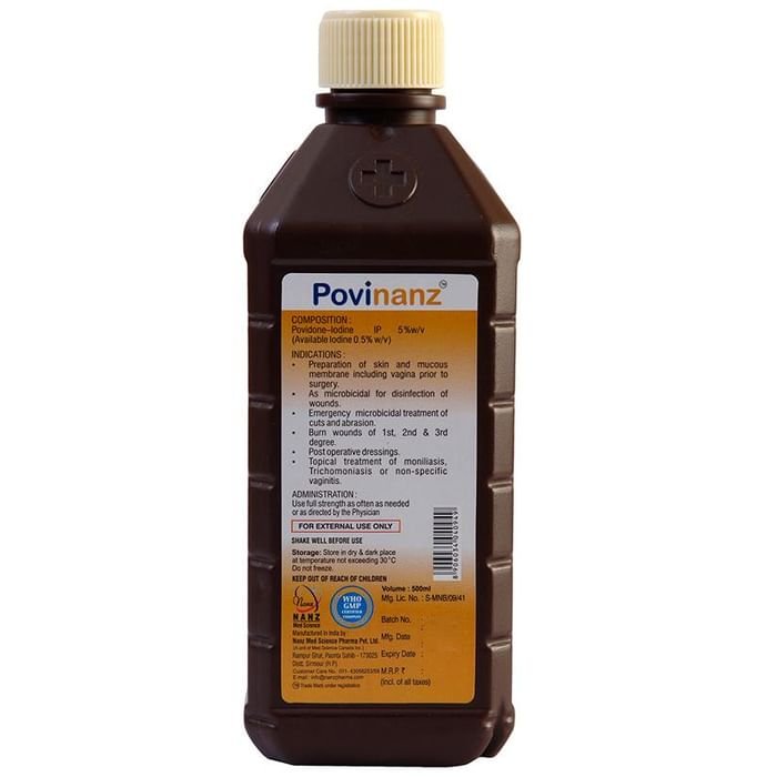 Povinanz 5% Solution    Povidone Iodine 5% w/v