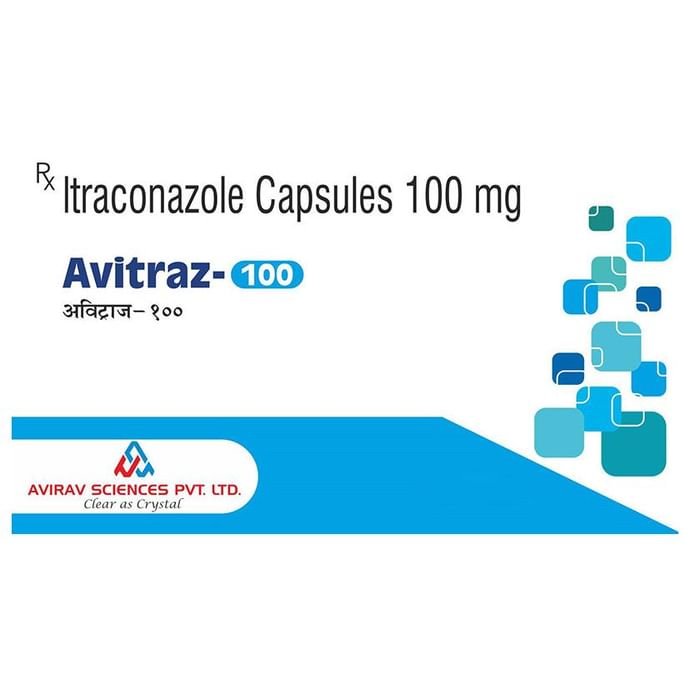 Avitraz 100 Capsule    Itraconazole 100mg