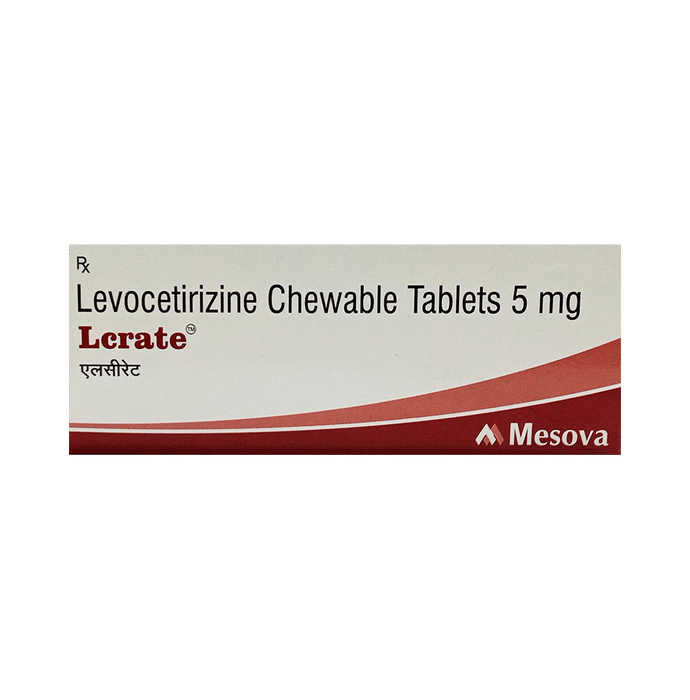 Lcrate Chewable Tablet    Levocetirizine 5mg