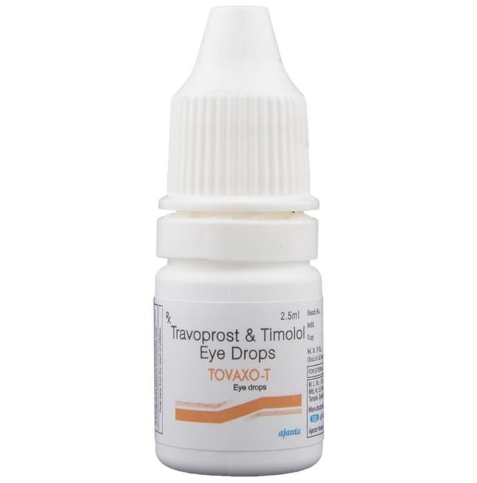 Tovaxo-T Eye Drop    Timolol 5mg + Travoprost 40mcg