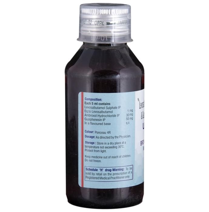 Usal LS Plus Syrup    Ambroxol 30mg/5ml + Levosalbutamol 1mg/5ml + Guaifenesin 50mg/5ml