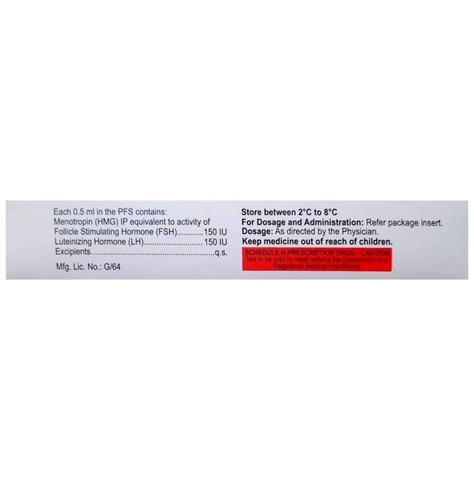 Puregraf 150 IU PFS    Menotrophin 150IU