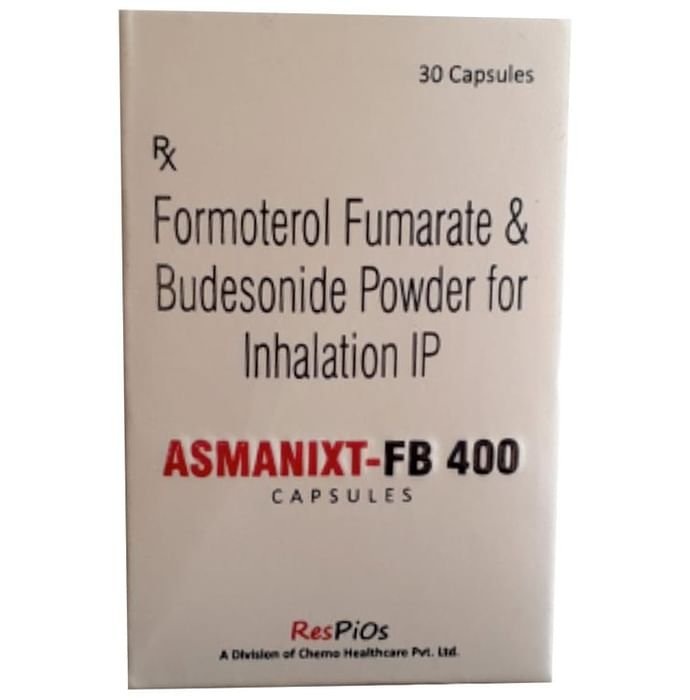 Asmanixt-FB 400 Capsule    Formoterol 6mcg + Budesonide 400mcg