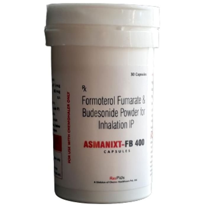 Asmanixt-FB 400 Capsule    Formoterol 6mcg + Budesonide 400mcg
