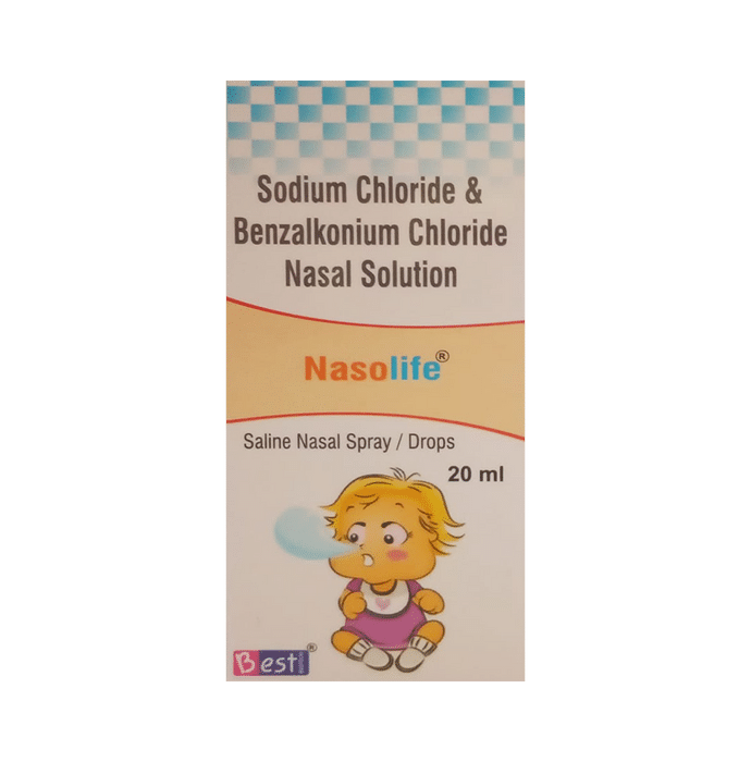 Nasolife Saline Nasal Spray/Drop    Sodium Chloride 0.65% w/v