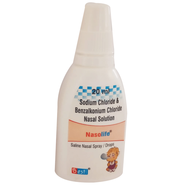 Nasolife Saline Nasal Spray/Drop    Sodium Chloride 0.65% w/v