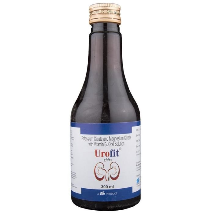 Urofit Oral Solution    Potassium Citrate 1100mg + Magnesium Citrate 375mg + Vitamin B6 Pyridoxine 2