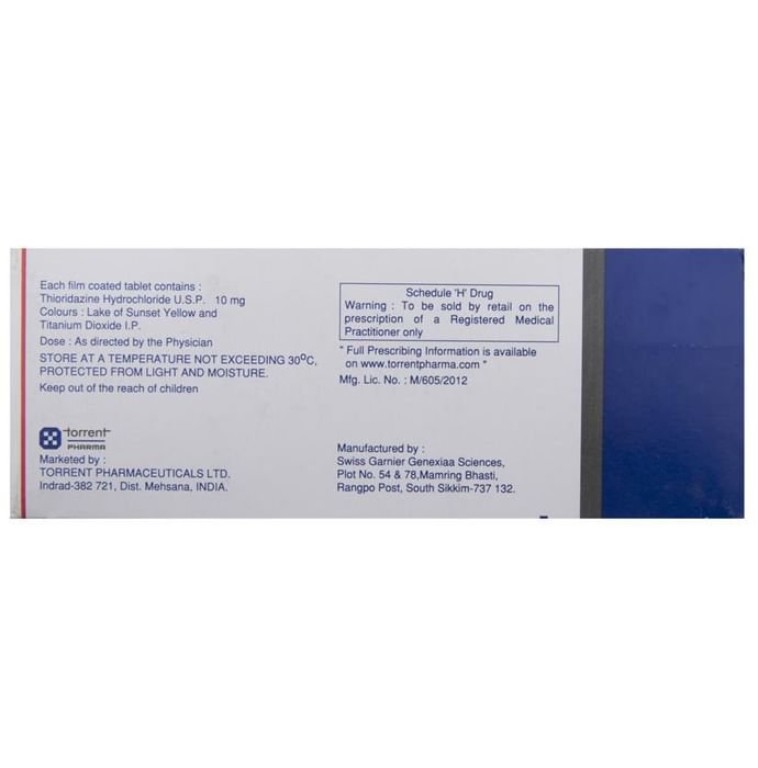 Thioril 10 Tablet    Thioridazine 10mg