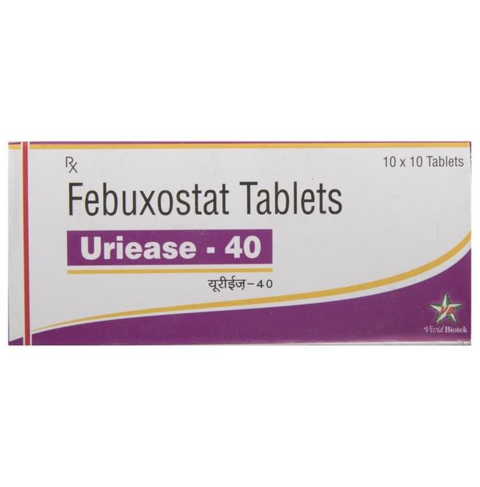 Uriease 40 Tablet    Febuxostat 40mg