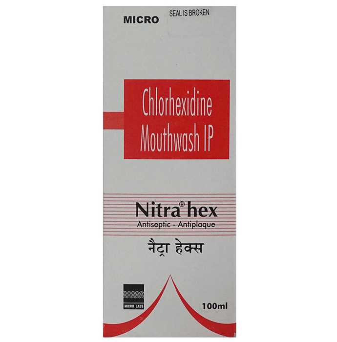 Nitra Hex Mouth Wash    Chlorhexidine Gluconate 0.20%
