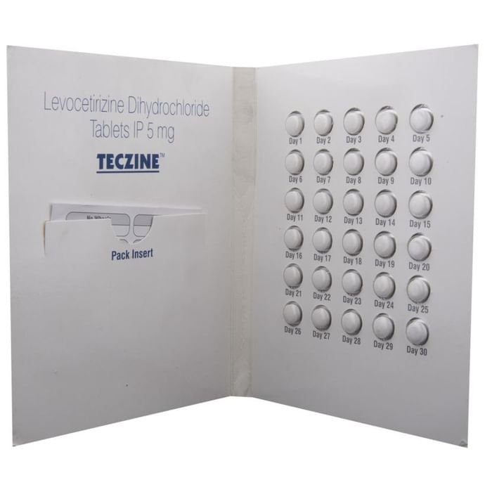 Teczine CP Tablet    Levocetirizine 5mg