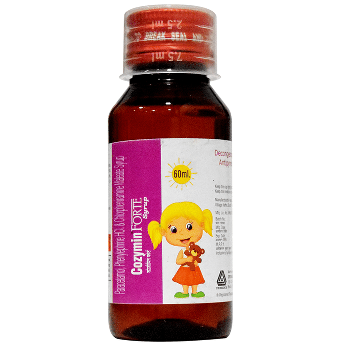 Cozymin Forte Suspension    Chlorpheniramine Maleate 2mg/5ml + Paracetamol 250mg/5ml + Phenylephrine