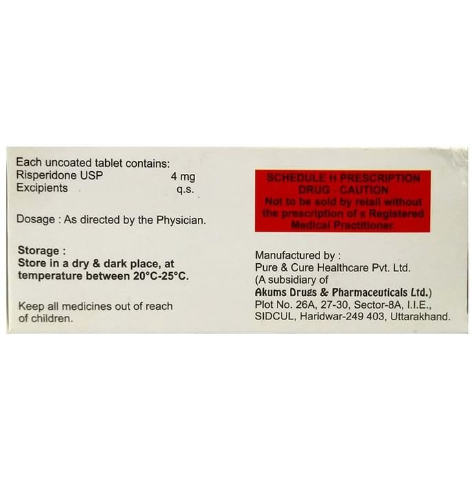 Rinext 4 Tablet    Risperidone 4mg