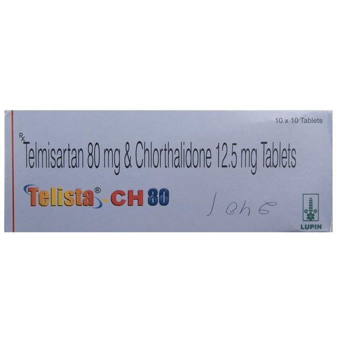 Telista-CH 80 Tablet    Telmisartan 80mg + Chlorthalidone 12.5mg