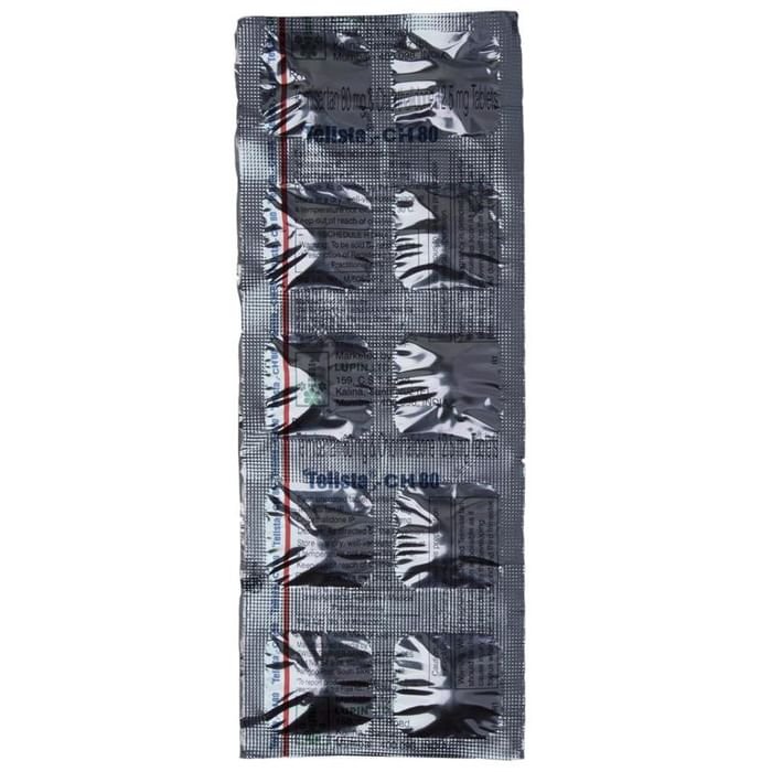 Telista-CH 80 Tablet    Telmisartan 80mg + Chlorthalidone 12.5mg