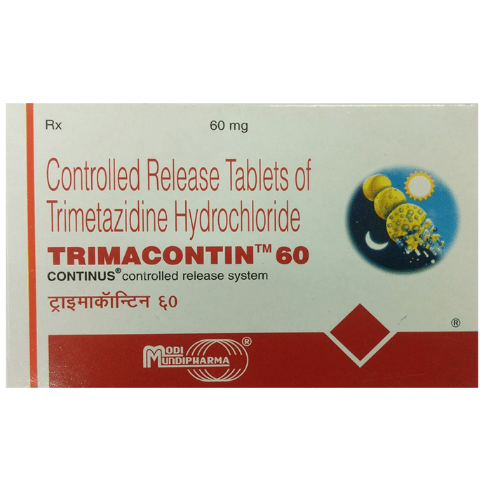 Trimacontin 60 Tablet CR    Trimetazidine 60mg