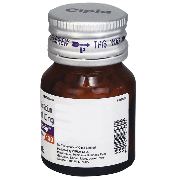 Thyrocip 100 Tablet    Thyroxine 100mcg