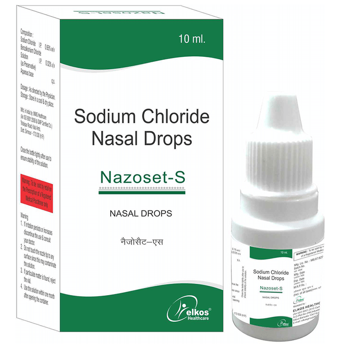 Nazoset-S Nasal Drops    Sodium Chloride 0.65% w/v