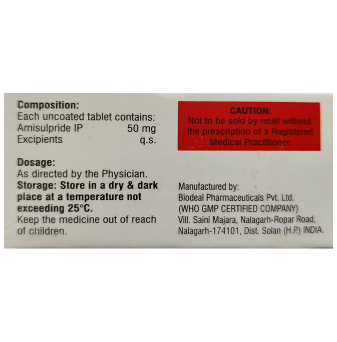 Restpride 50 Tablet    Amisulpride 50mg