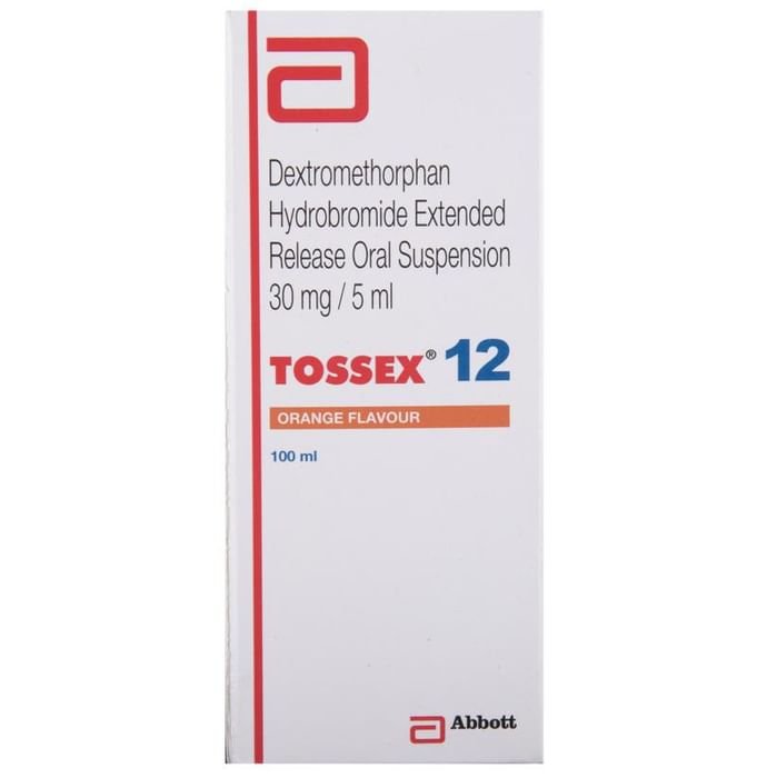 Tossex 12 Oral Suspension Orange    Dextromethorphan Hydrobromide 30mg/5ml