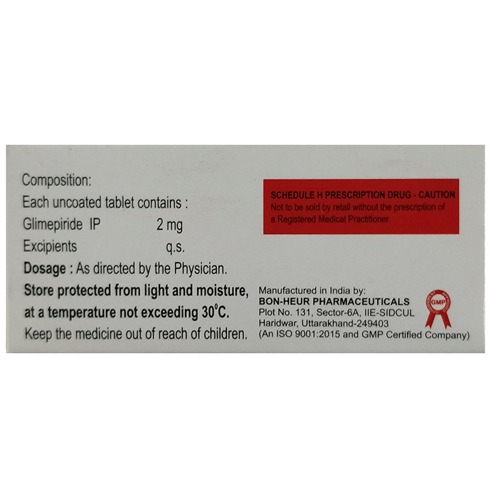 Glimecaid 2 Tablet    Glimepiride 2mg