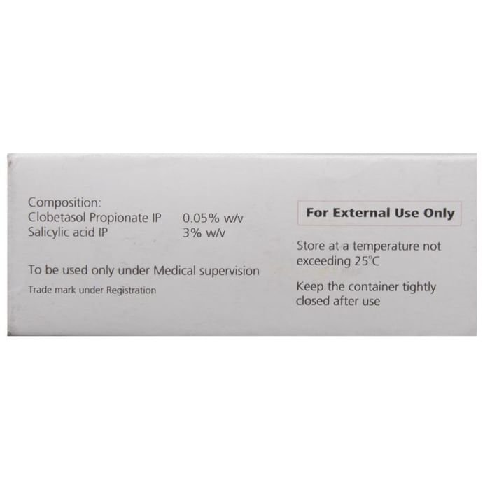 Topsor S Lotion    Clobetasol 0.05% w/w + Salicylic Acid 3% w/w
