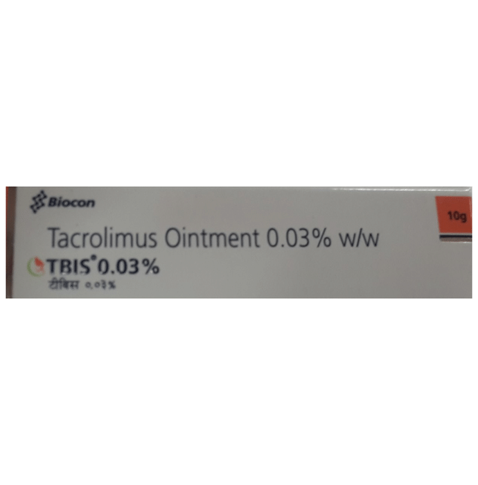 Tbis 0.03% Ointment    Tacrolimus 0.03% w/w