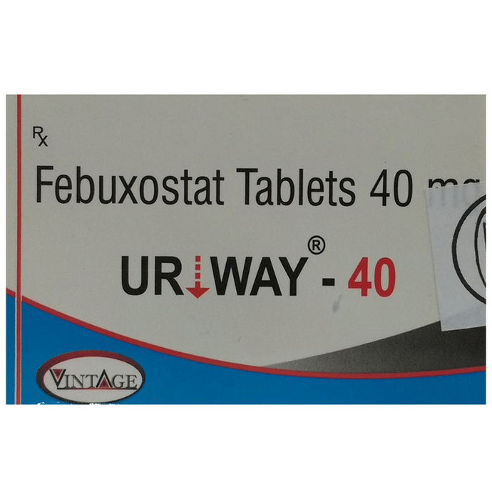 Uriway 40 Tablet    Febuxostat 40mg