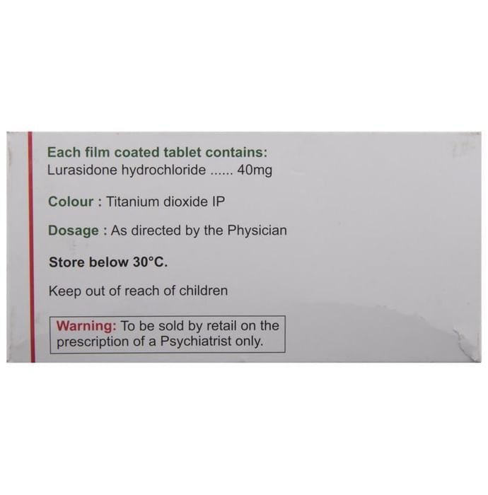 Tablura 40 Tablet    Lurasidone 40mg
