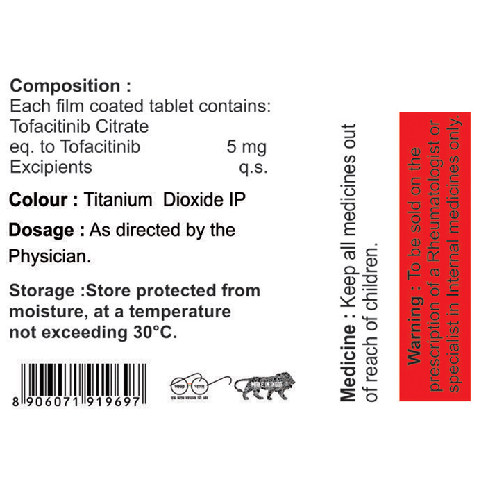 Tofacare 5 Tablet    Tofacitinib 5mg