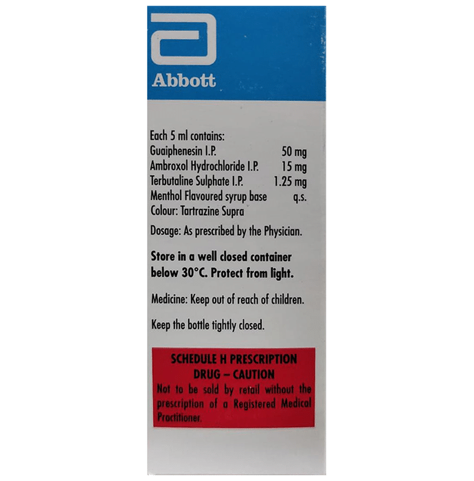 Tossex XP Expectorant Mango Sugar Free    Ambroxol 15mg/5ml + Guaifenesin 50mg/5ml + Terbutaline 1.2
