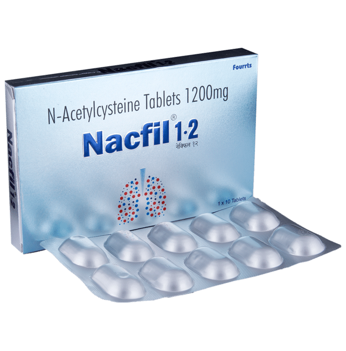 Nacfil 1200 Tablet    Acetylcysteine 1200mg
