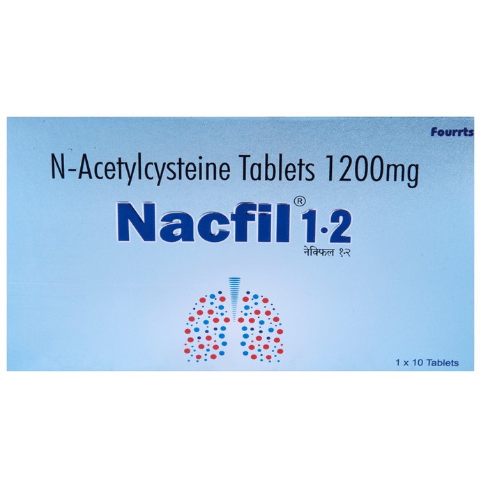 Nacfil 1200 Tablet    Acetylcysteine 1200mg