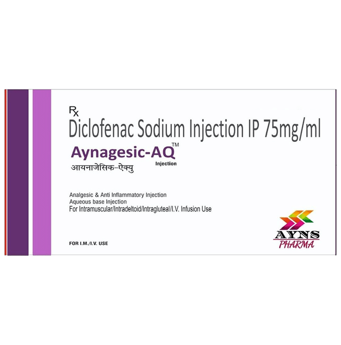 Aynagesic-AQ Injection    Diclofenac 75mg/ml