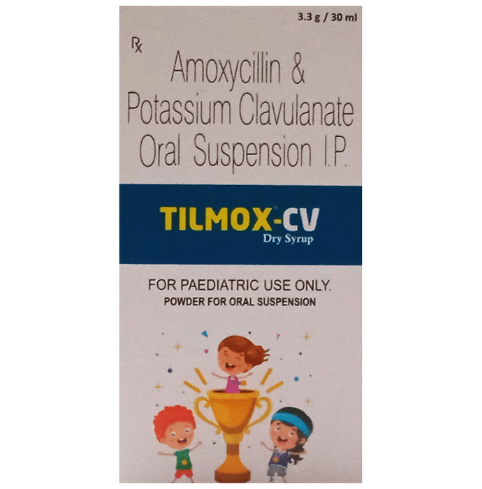 Tilmox-CV Dry Syrup    Amoxycillin 200mg + Clavulanic Acid 28.5mg