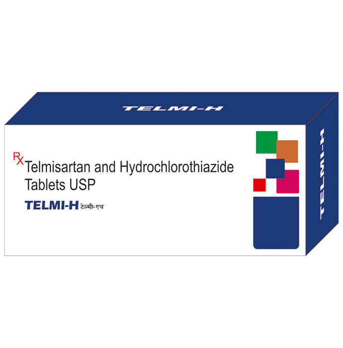 Telmi-H Tablet    Telmisartan 40mg + Hydrochlorothiazide 12.5mg