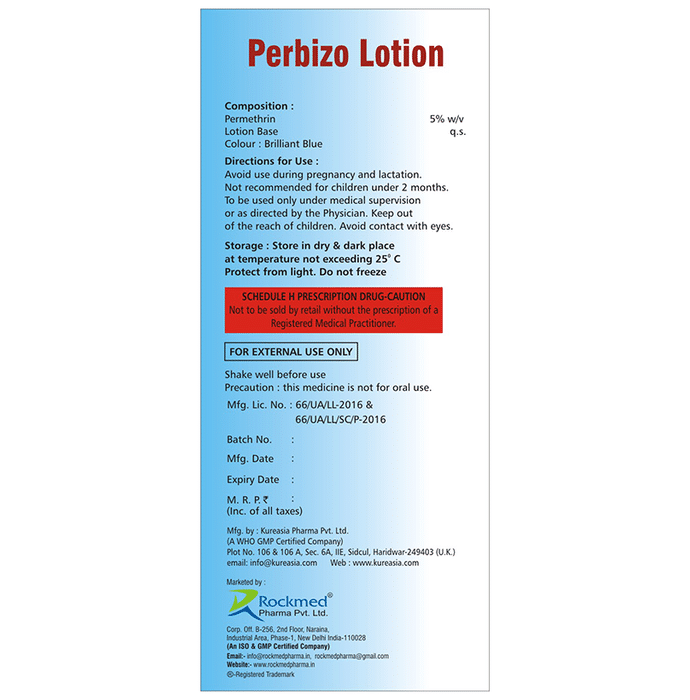Perbizo Lotion    Permethrin 5% w/v