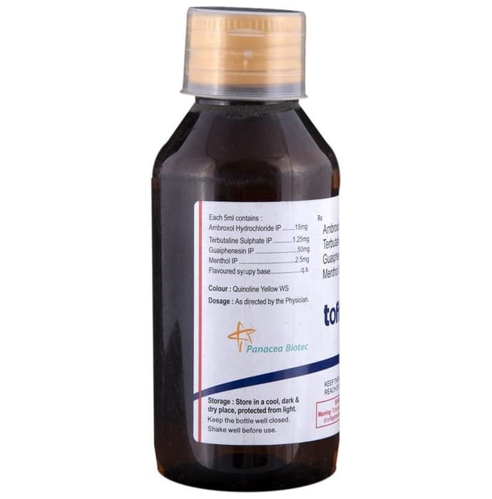 Toff Expectorant    Ambroxol 15mg/5ml + Guaifenesin 50mg/5ml + Terbutaline 1.25mg/5ml