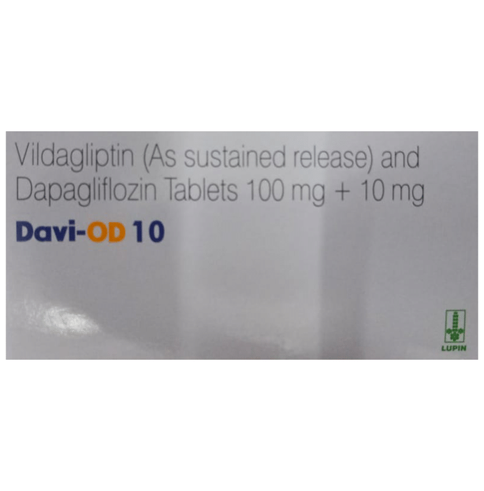 Davi OD 10mg/100mg Tablet SR    Dapagliflozin 10mg + Vildagliptin 100mg