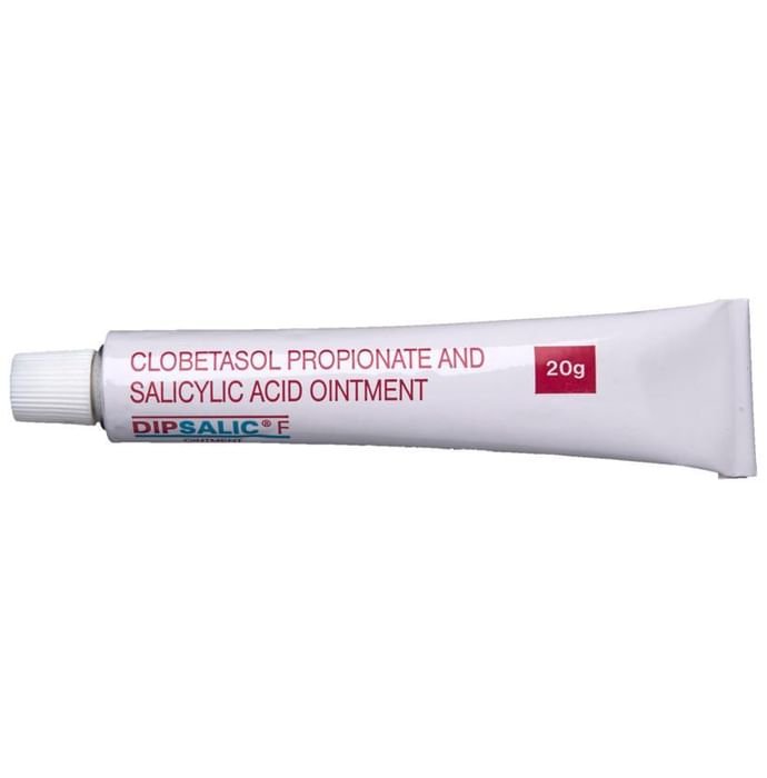 Dipsalic F Ointment    Clobetasol 0.05% w/w + Salicylic Acid 3% w/w